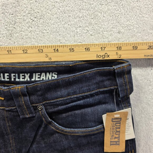Duluth Trading Co Jeans Mens 36x34 Blue Ballroom Double Flex Slim Fit Denim - Picture 9 of 12